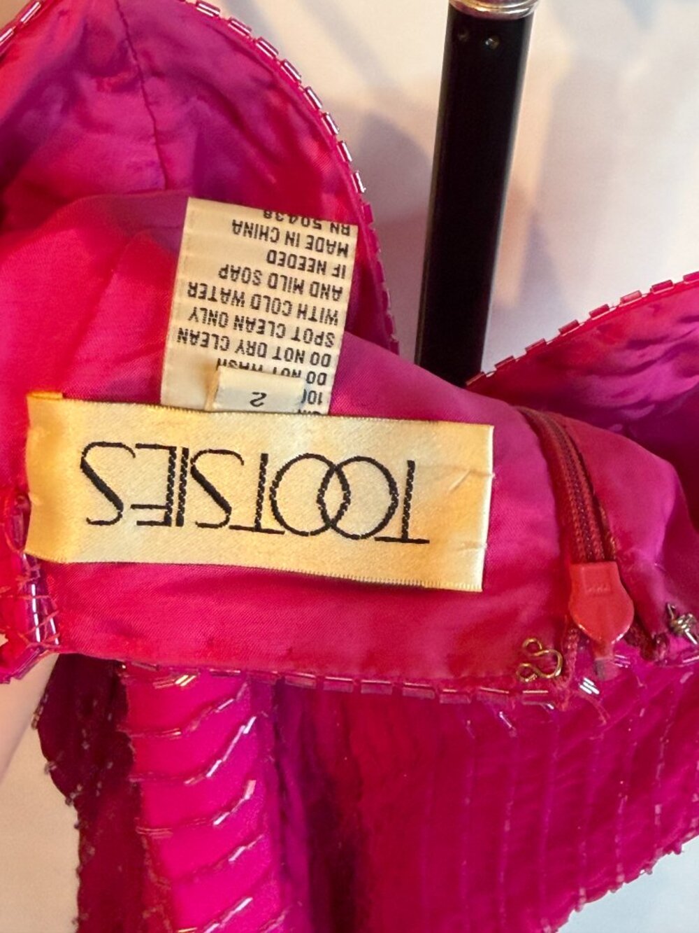 Pink Sheer Mesh Slip Dress - Picture 7 of 7